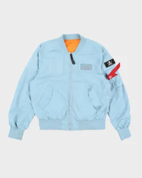 00s Alpha Industries Baby Blue Bomber Jacket - L