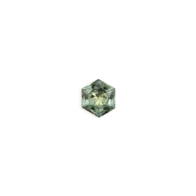 0.68ct Hexagon Cut Parti Light Blue Green Montana Sapphire SF254