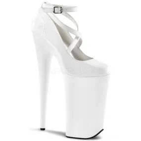 10 Inch Heel BEYOND-087 White Patent