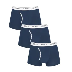 12 X Mens Bonds Guyfront Trunks Underwear Undies Navy/White