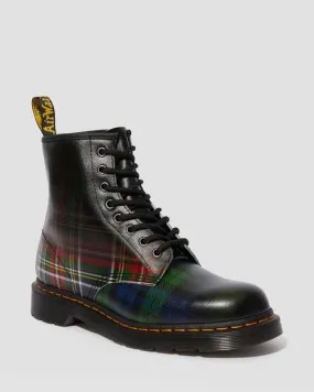 1460 Tartan Red Stewart   Black Watch Tartan Backhand Straw Grain Boots