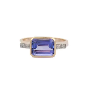 14K Yellow Gold Tanzanite Ring