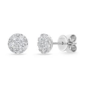 18K White Gold Diamond Harmony Stud Earrings