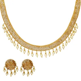 22K Yellow Gold & Polki Jewelry Set (56.9 gm)