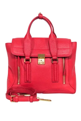 3.1 Phillip Lim - Red Leather Pashli Satchel Bag