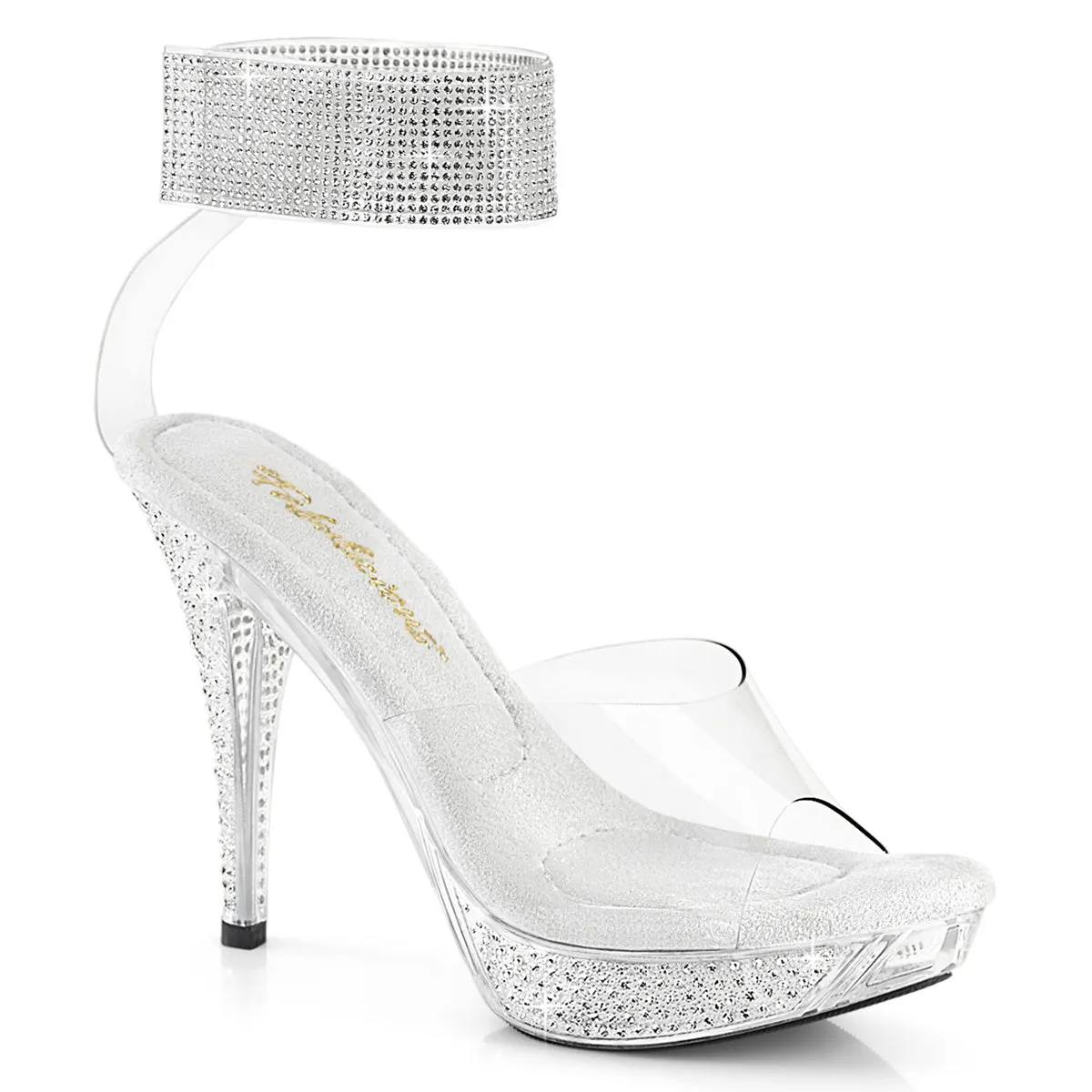 4 Inch Heel ELEGANT-442 Clear