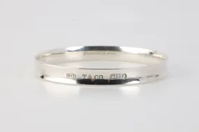 7.5" Tiffany & Co. 925 Silver 1937 Bangle Bracelet (17.80g.)