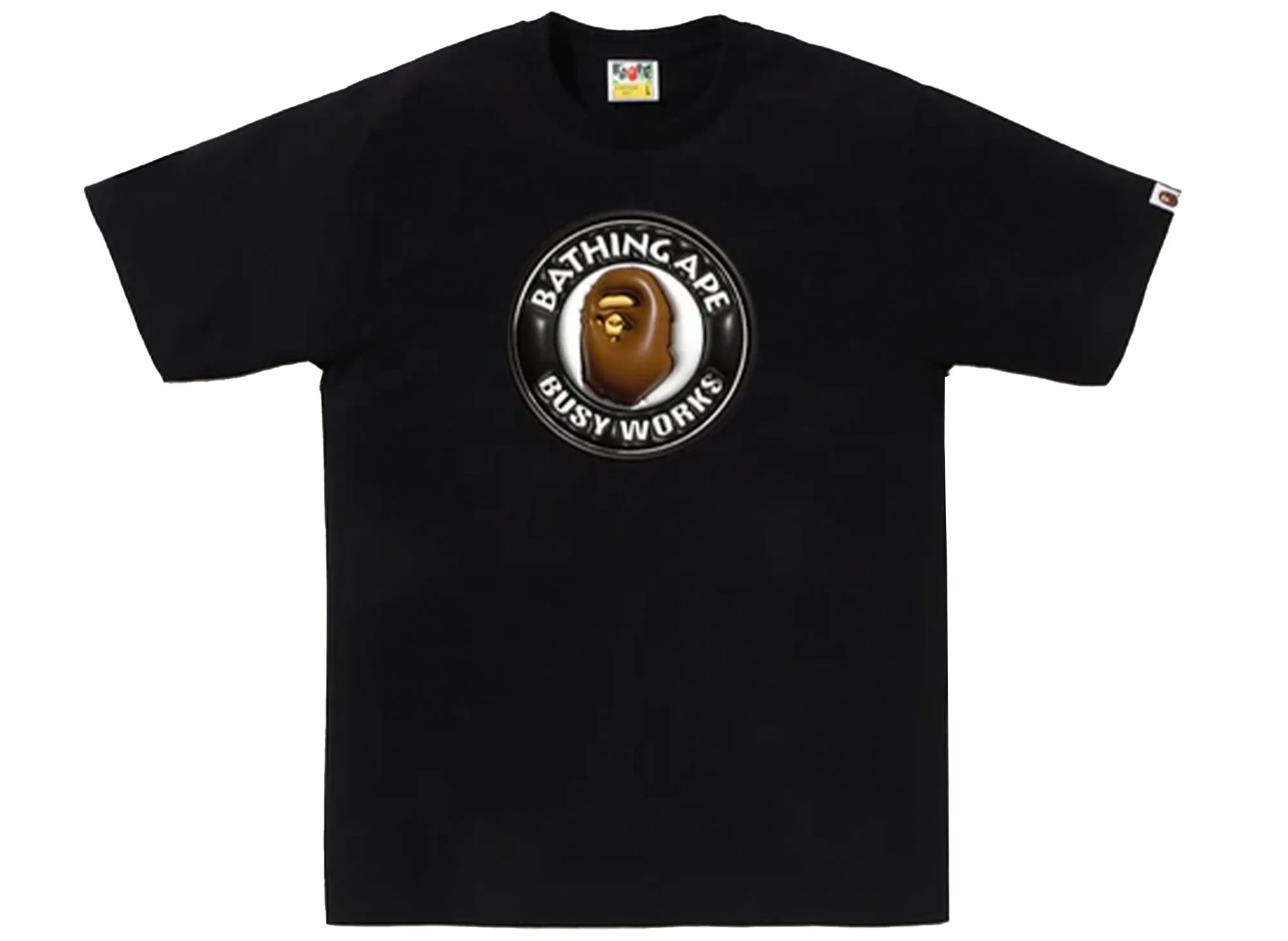 A Bathing Ape 3D Busy Works Tee in Black xld