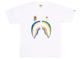 A Bathing Ape Bape Zipper S/S Tee in White