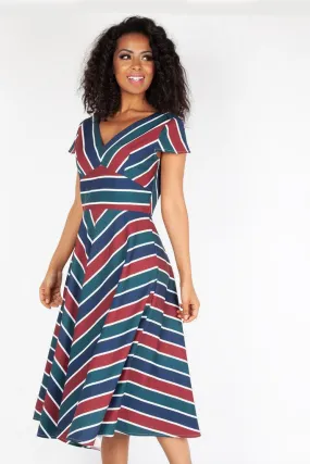 Addison Striped Swing Dress