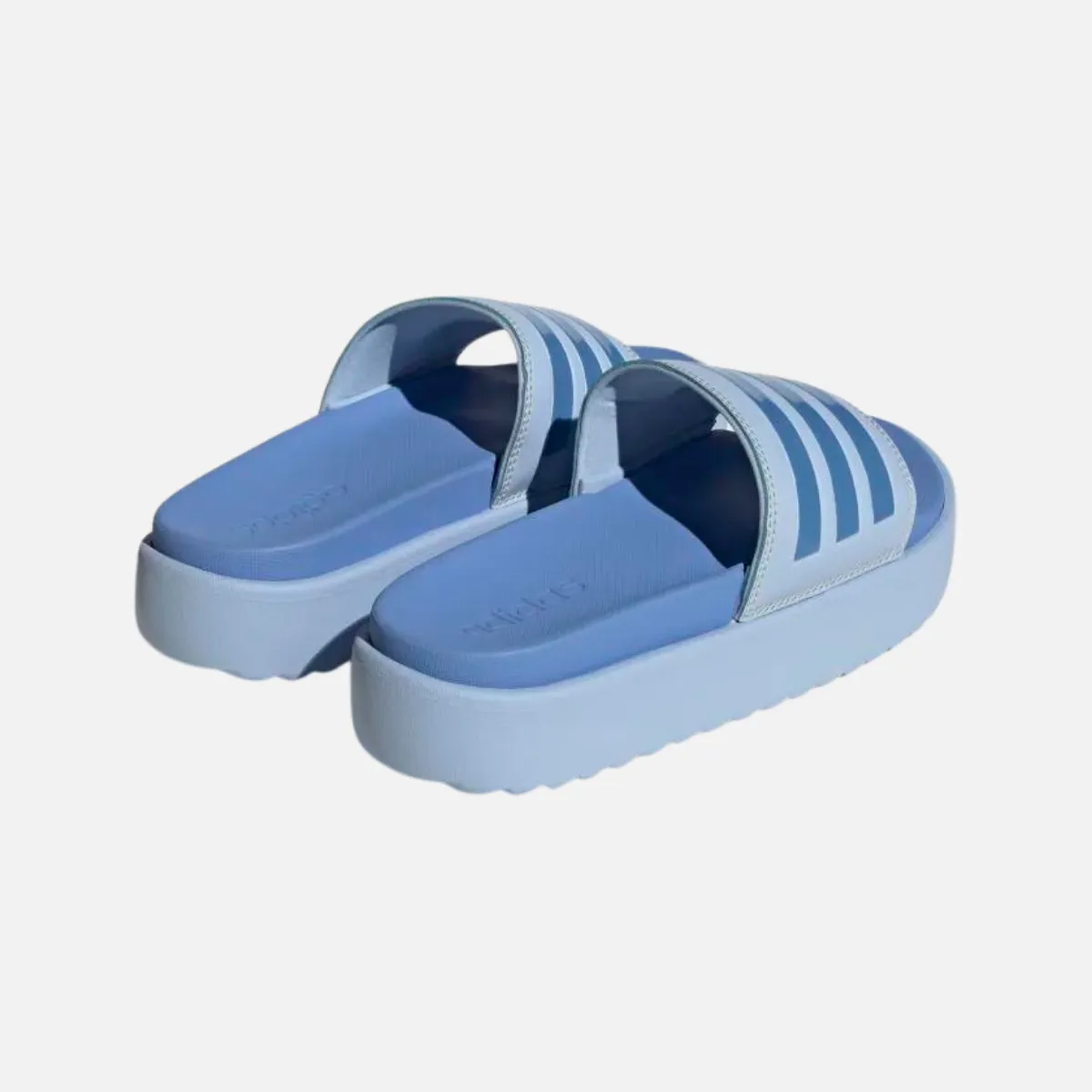 Adidas Adilette Platform Women Sportswear Slide -Blue Dawn/Blue Fusion Met./Blue Fusion