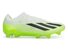 adidas Men's X Crazyfast.1 FG White/Lucid Lemon