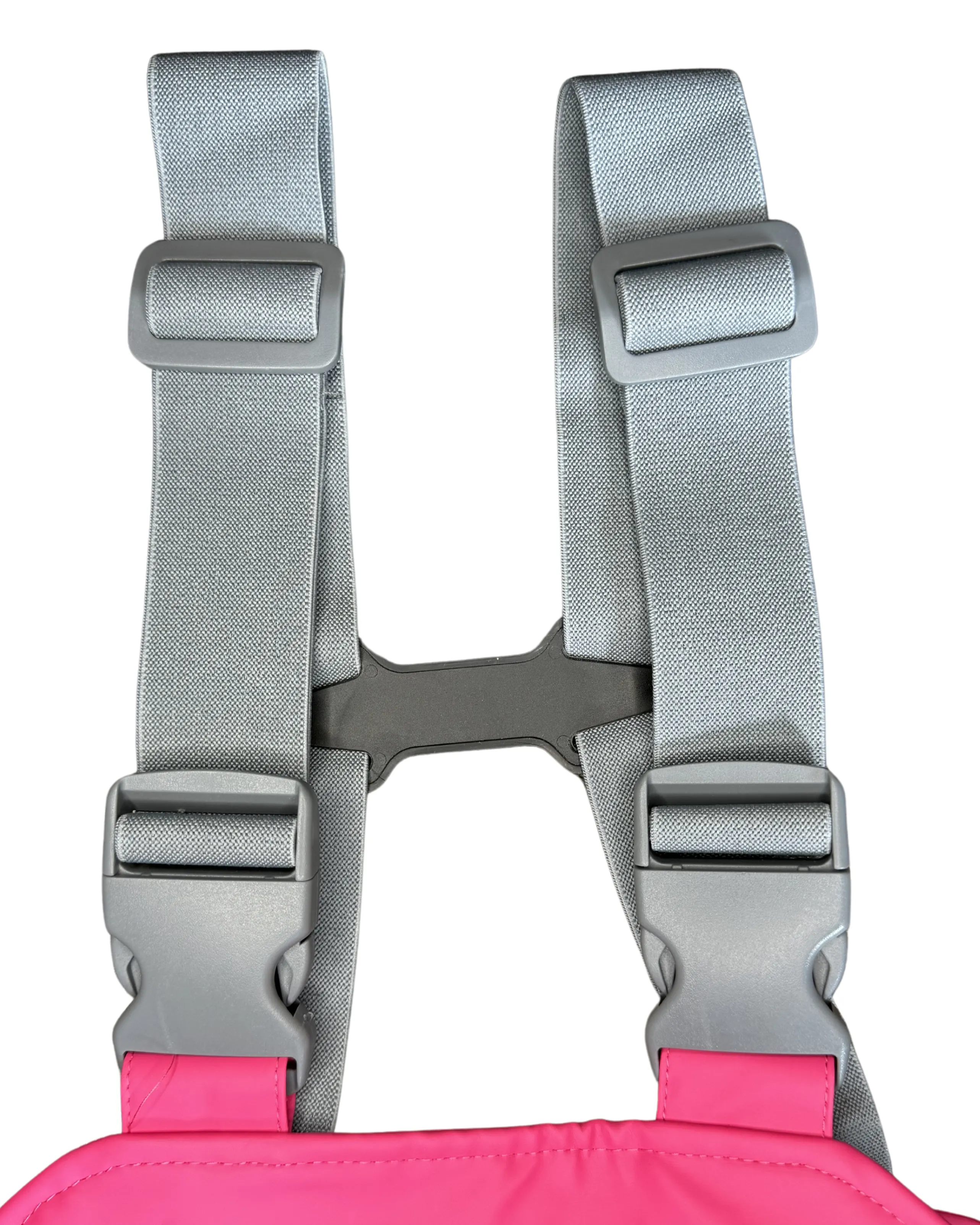 Adults Raspberry Pink PU Splash Waterproof Bib & Brace