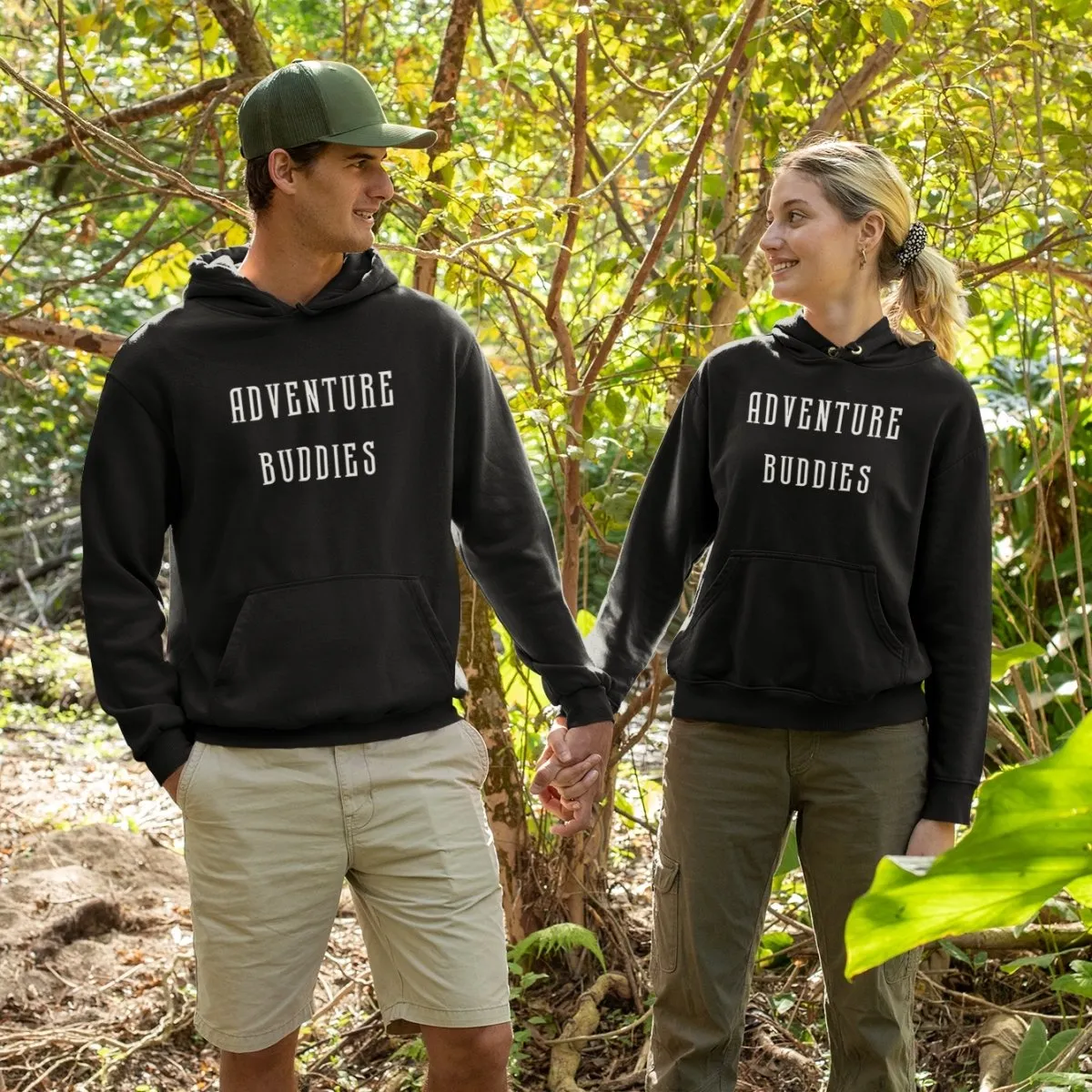 Adventure Buddies Couple Hoodies