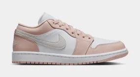 Air Jordan 1 Low Womens Lifestyle Shoes (White/Light Bone/Beige)