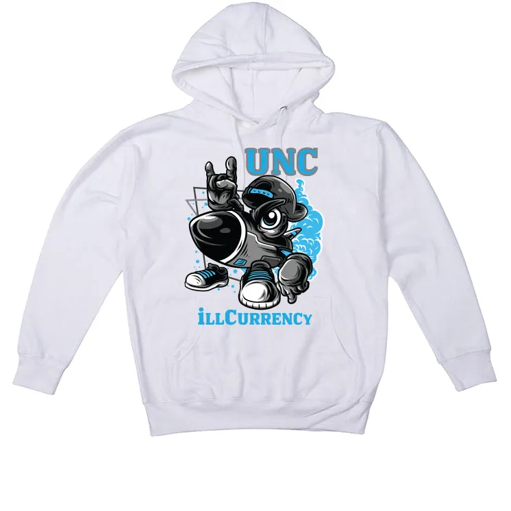 Air Jordan 1 "UNC Toe" | illcurrency White T-Shirt (UNC ROCKS)