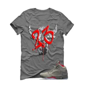 Air Jordan 5 Camo Grey T (SHADOW BULL)