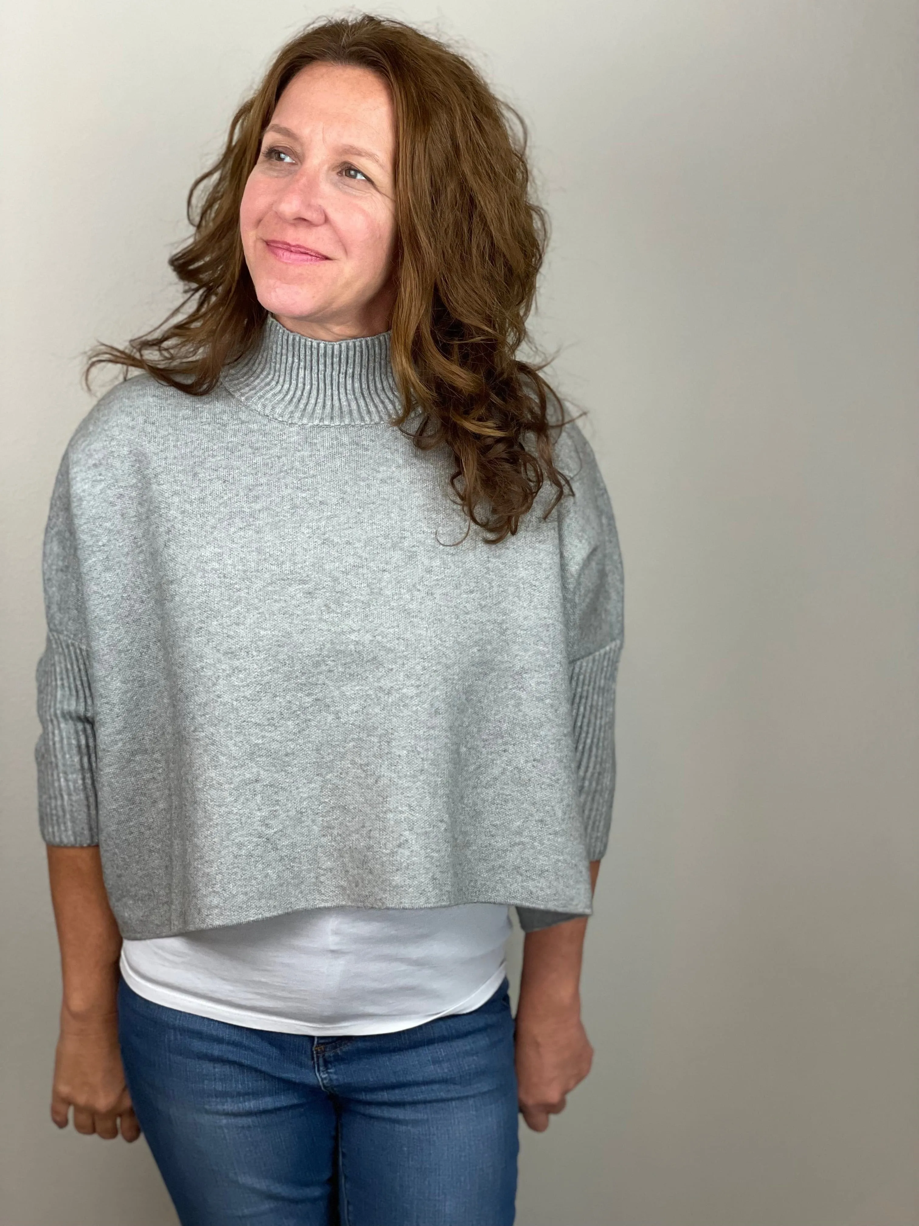 Aja Sweater in Heather Grey