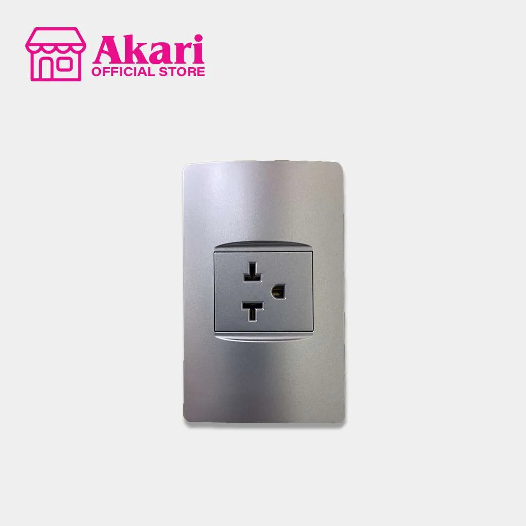 Akari 1 Gang AC Outlet (AWD-Z8205(S))