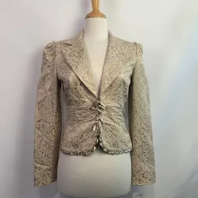 Alberto Makali NWT Champagne Brocade Jacket