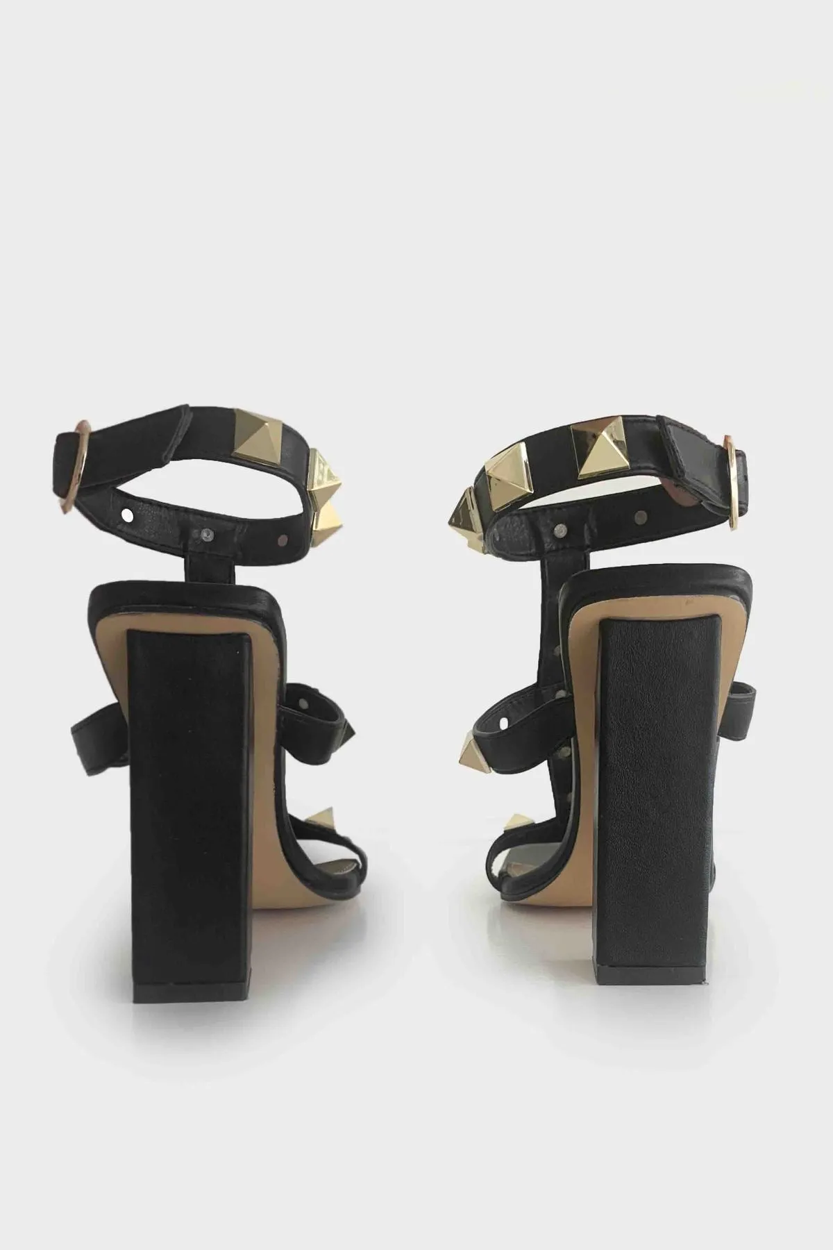 All Eyes On You Rockstud Heels Sandals