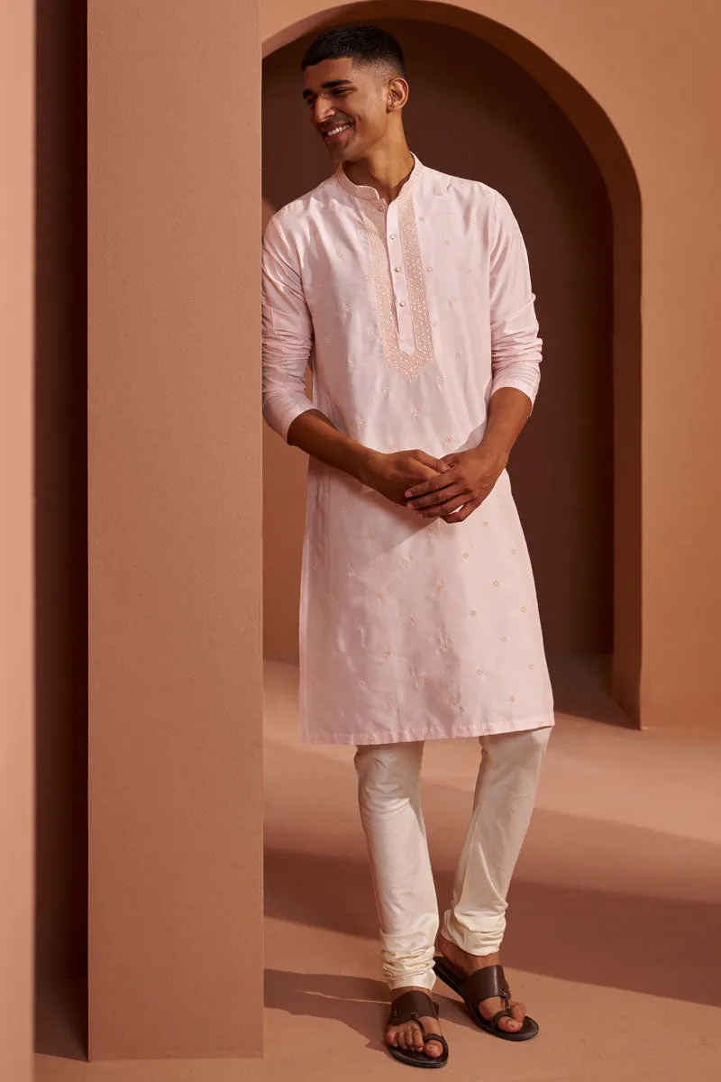 All over Butta Embroidered Kurta set