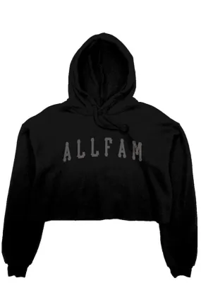 ALLFAM BALLERS CROP HOODIE BLK/BLT