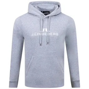 Alpha Cotton Fleece Hoodie Light Grey Melange - SS23