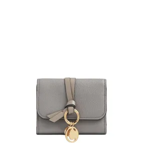 Alphabet Compact Flap Wallet, Cashmere Grey