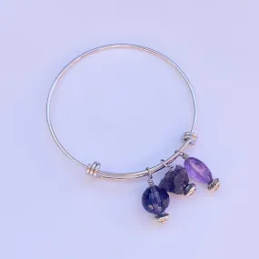 Amethyst Bangle Bracelet