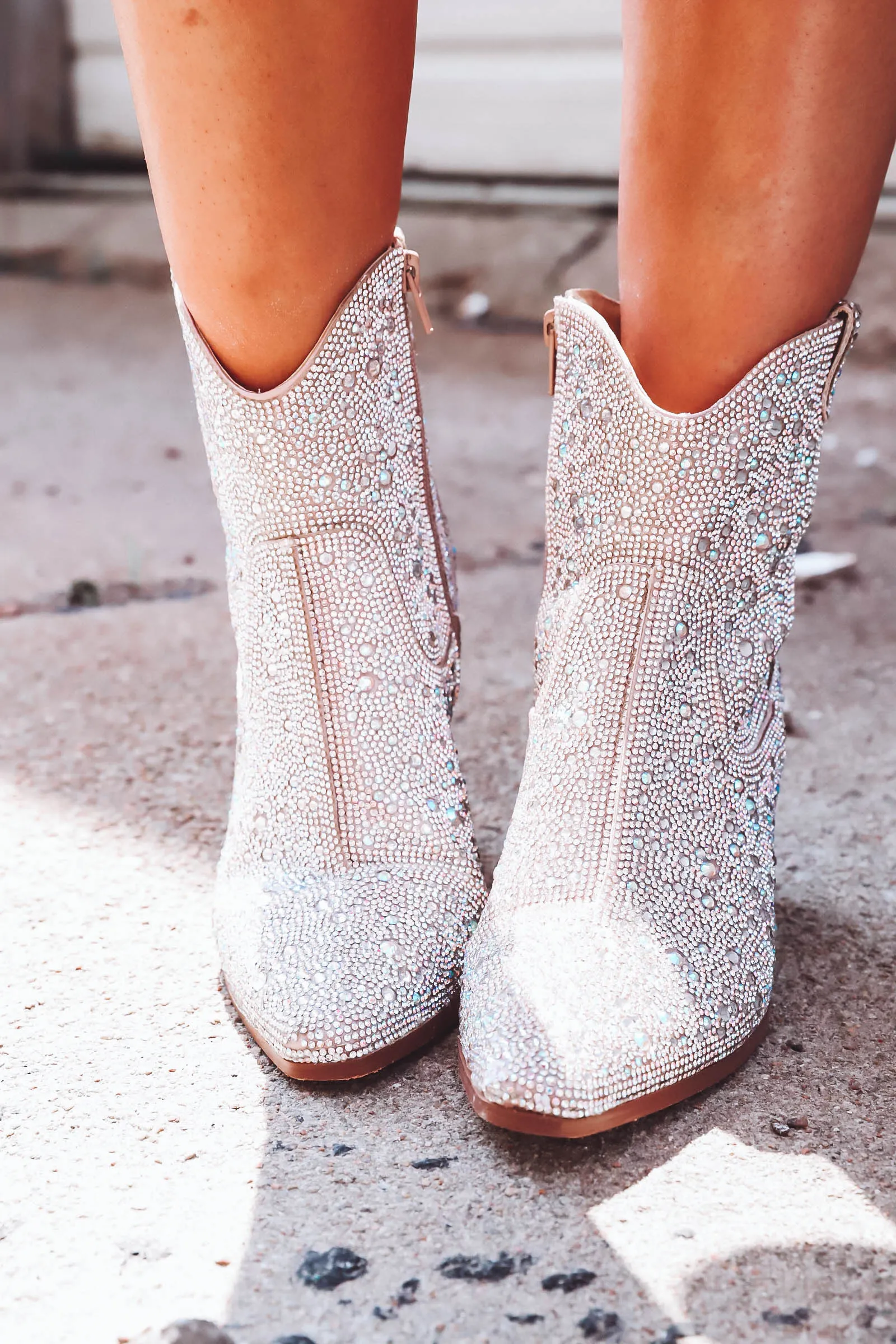 Angel Boot-Silver Metallic