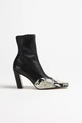 Ankle Boots Nevada Stretch in Schwarz/Natural