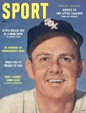 April 1958 Sport Cover (Nellie Fox, Chicago White Sox)