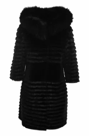 Aquarius Hooded Fur Jacket