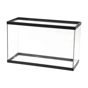 Aqueon  Glass Rectangle Aquarium Clear Silicone Black 29 Gallon