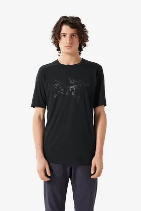 Arc'teryx Men's Ionia Merino Wool Logo SS T-Shirt in Black