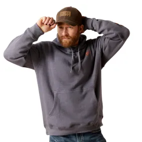 Ariat Mens Odyssey Gray Heather Logo Hoodie - Comfortable & Stylish Apparel