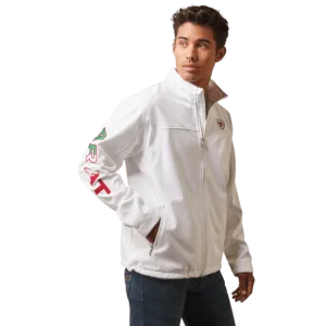 Ariat Men's New Team White Soft Shell Jacket 10043549