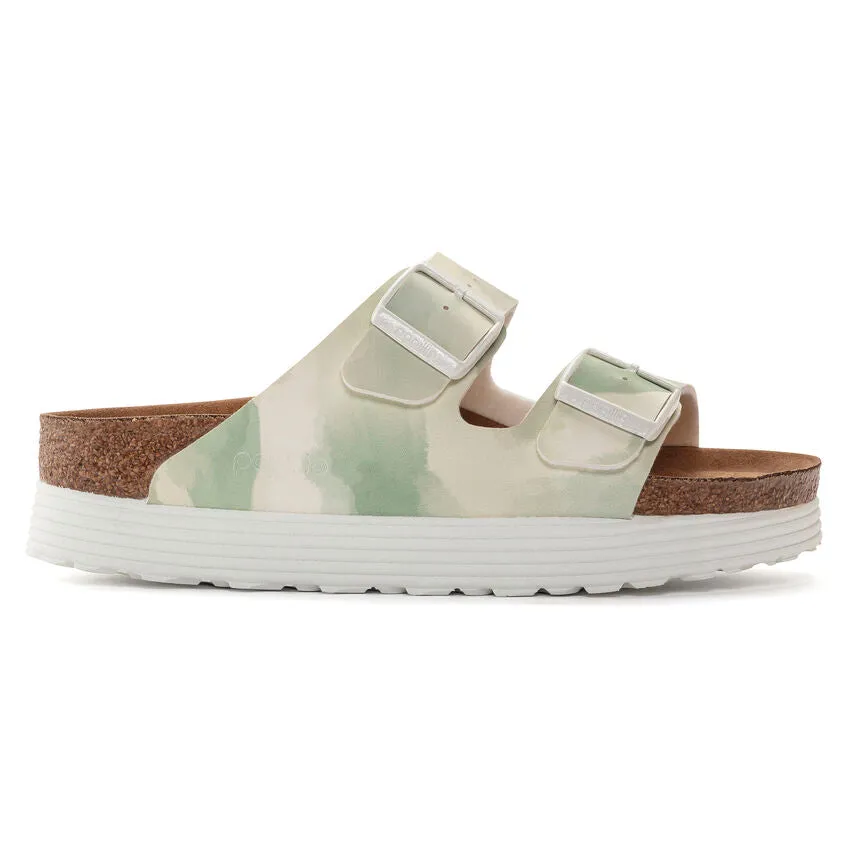 Arizona Platform Vegan Birko-Flor (Watercolor Khaki)