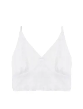 Arthur Cropped Bust Top Bright White