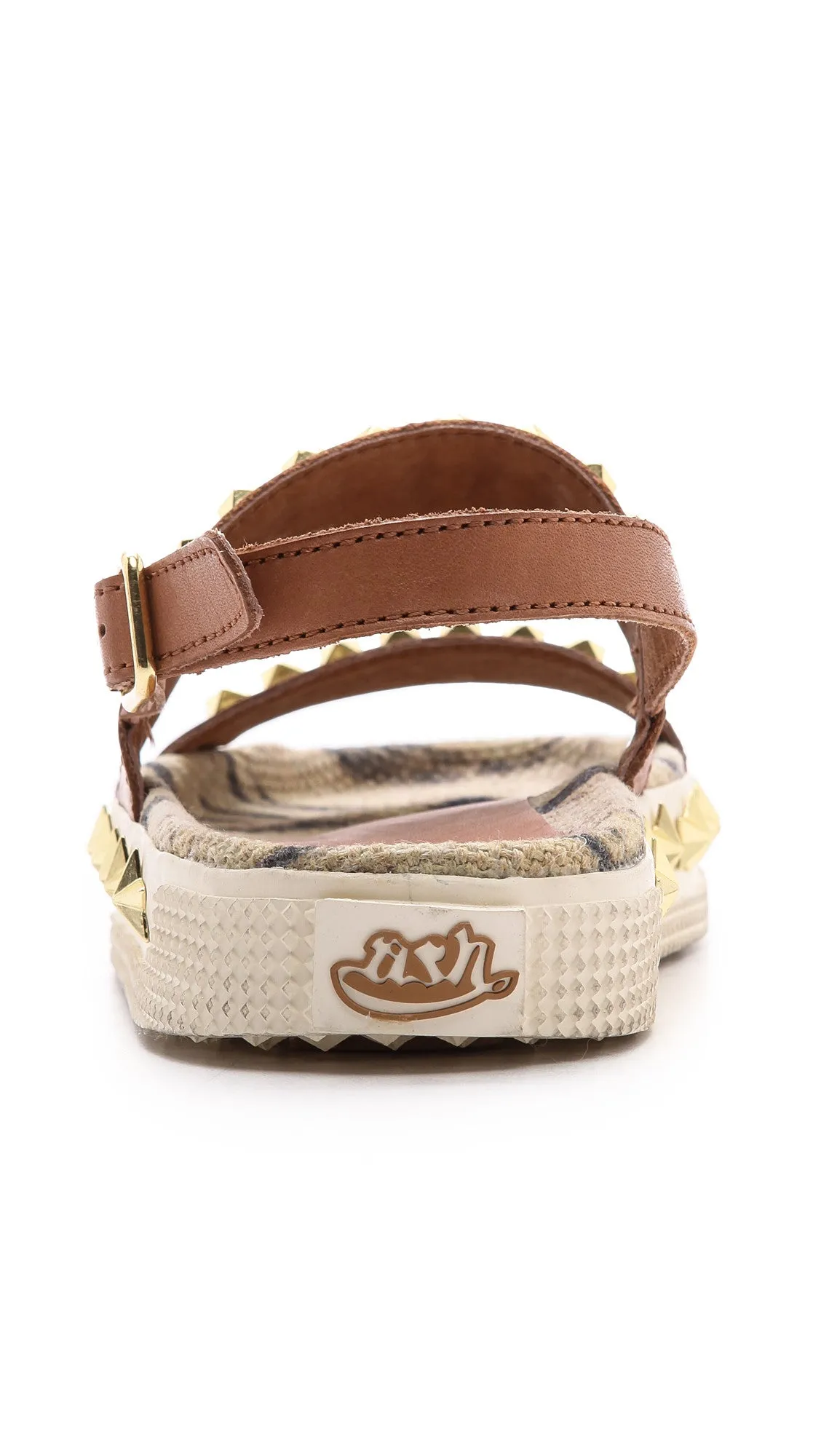 ASH ITALIA Women's Karma Platform Sandal -Cookie/Natural-