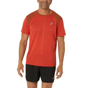 Asics Road Ss Top Men True Red Spice Latte    