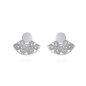 AUSTIN SILVER STUD EARRINGS FILIGREE