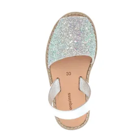 Avarca Sandals | Light Blue Glitter