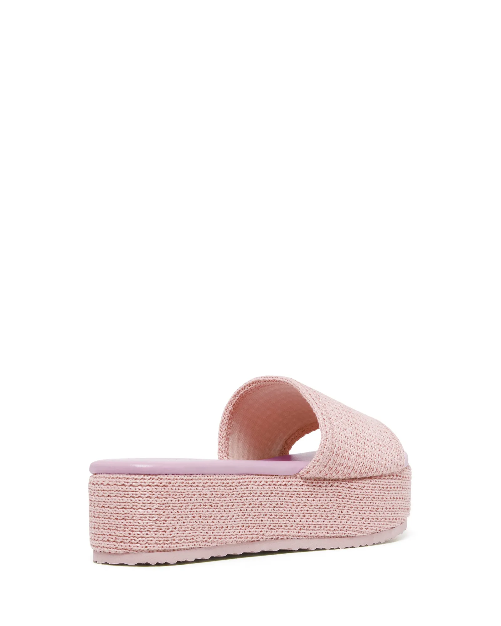 Avery Flatform Sandal Pink Raffia