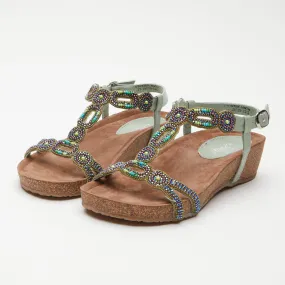 AZURA STUNNIN T-STRAP SANDALS