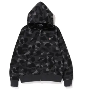 BAPE COLOR CAMO THERMAL FULL ZIP HOODIE BLACK