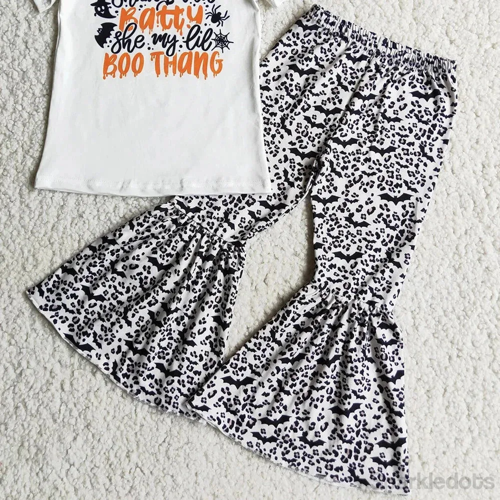 BATTY BOO THING - Girls Halloween Bell Bottoms Outfit