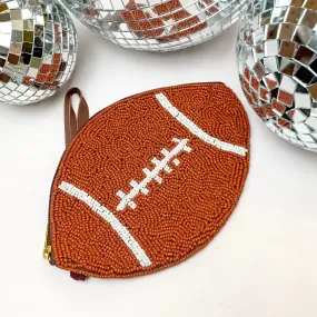 Beaded Football Wristlet