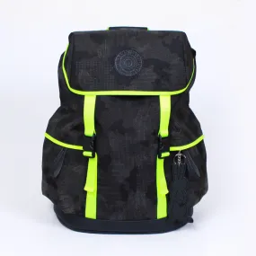 beat neon green camo backpack